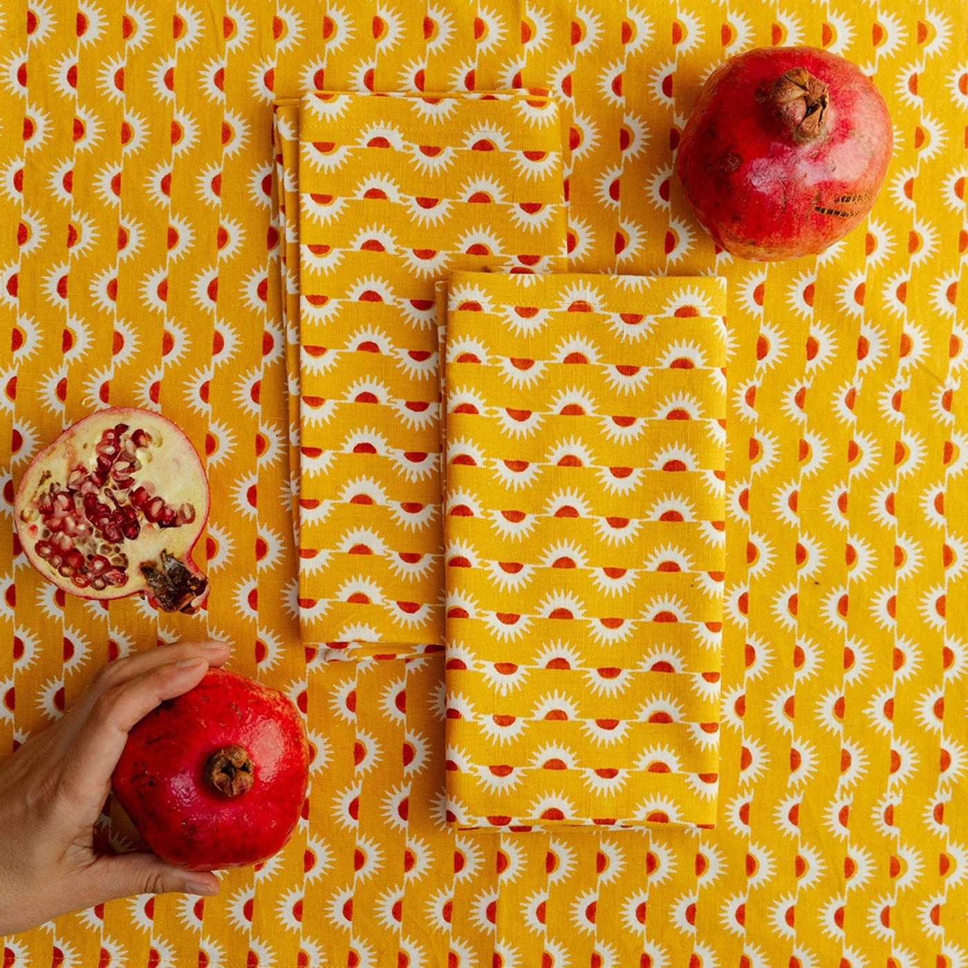 Block Shop · Goldenrod Suns Napkin | socius design in Rochester, MN
