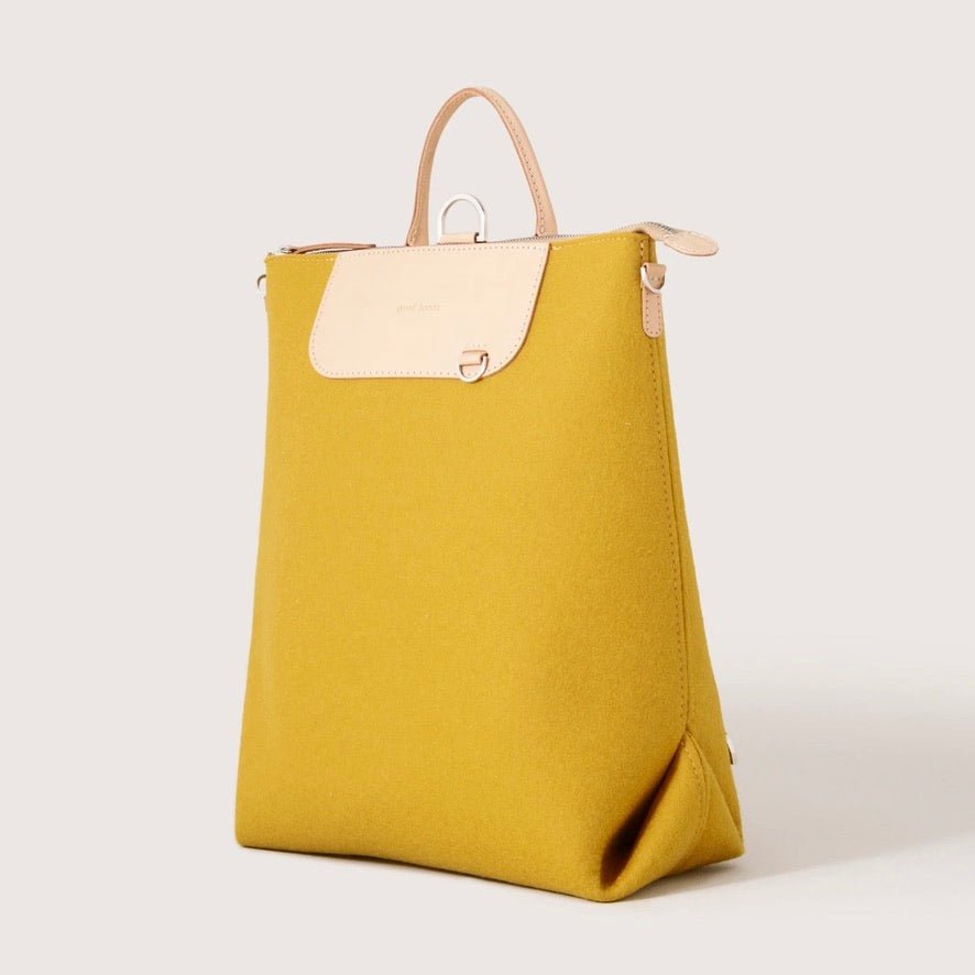 Graf Lantz · Graf Lantz Bedford Merino Wool Felt Backpack · Dijon | socius design in Rochester, MN