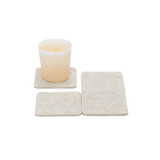 Graf Lantz · Graf Lantz · Bierfilzl Merino Wool Square Coaster 4 Pack · Heather White | socius design in Rochester, MN