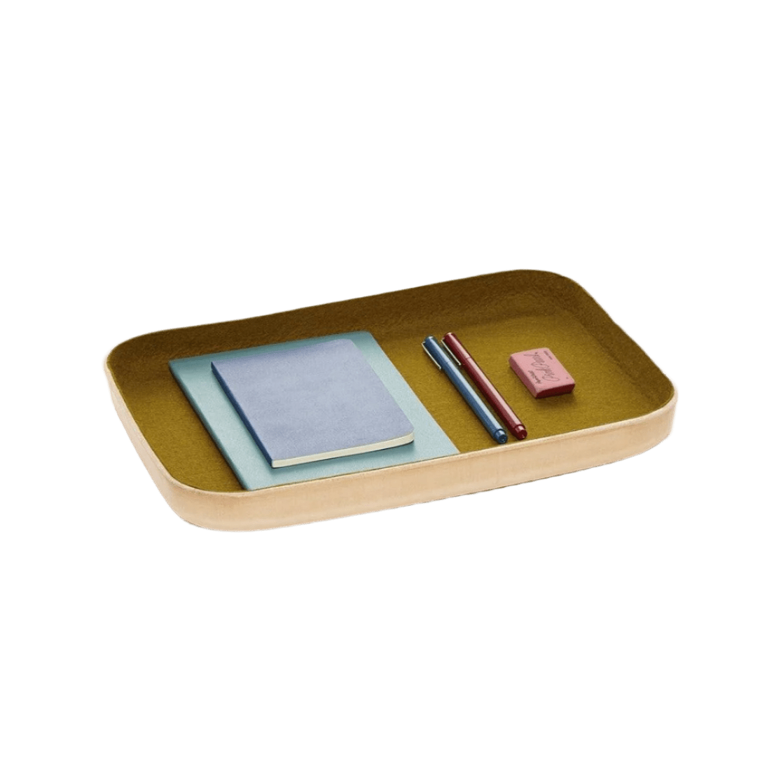 Graf Lantz · Graf Lantz Kawabon Tray · Natural Leather + Golden Moss Felt | socius design in Rochester, MN