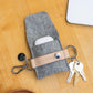 Graf Lantz · Graf Lantz Merino Wool Felt Pod Key Fob · Granite/Natural | socius design in Rochester, MN