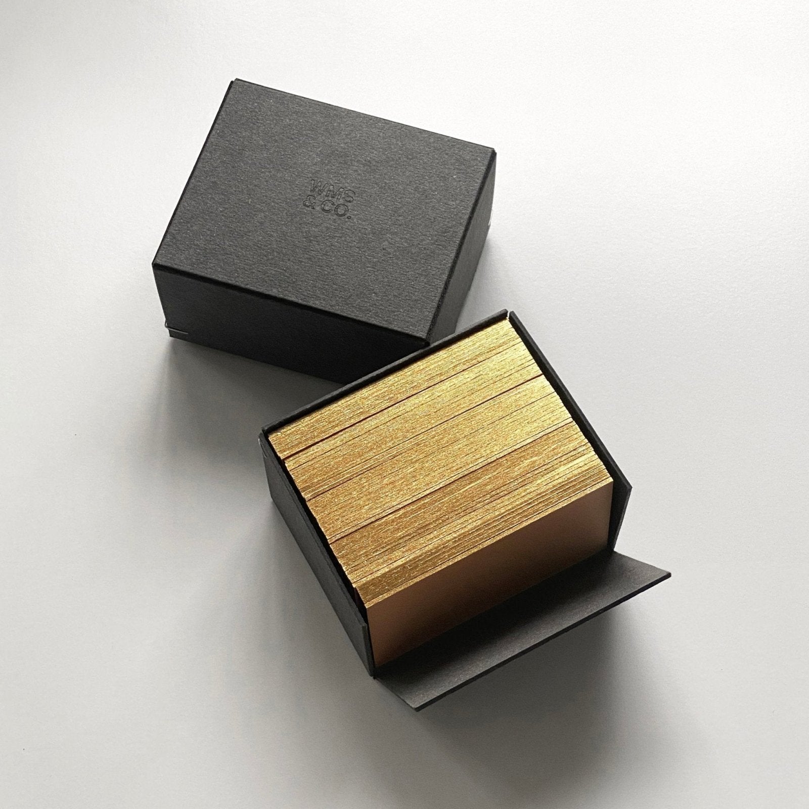 Wms&Co. · Greige Small Cards with Gold edging | socius design in Rochester, MN