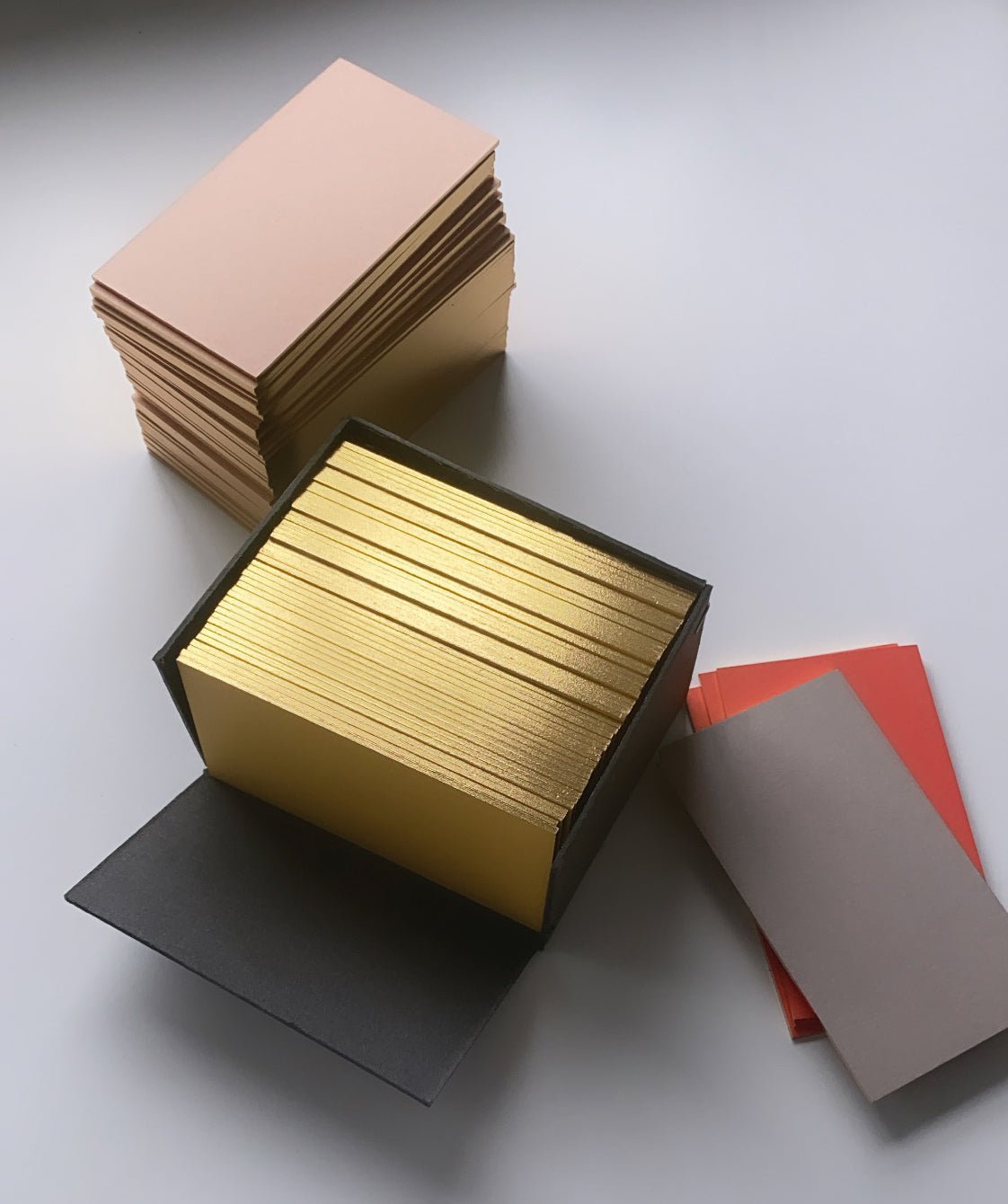 Wms&Co. · Greige Small Cards with Gold edging | socius design in Rochester, MN