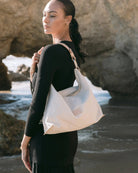 Graf Lantz · Hana Canvas Hobo Bag in Natural Vachetta | socius design in Rochester, MN