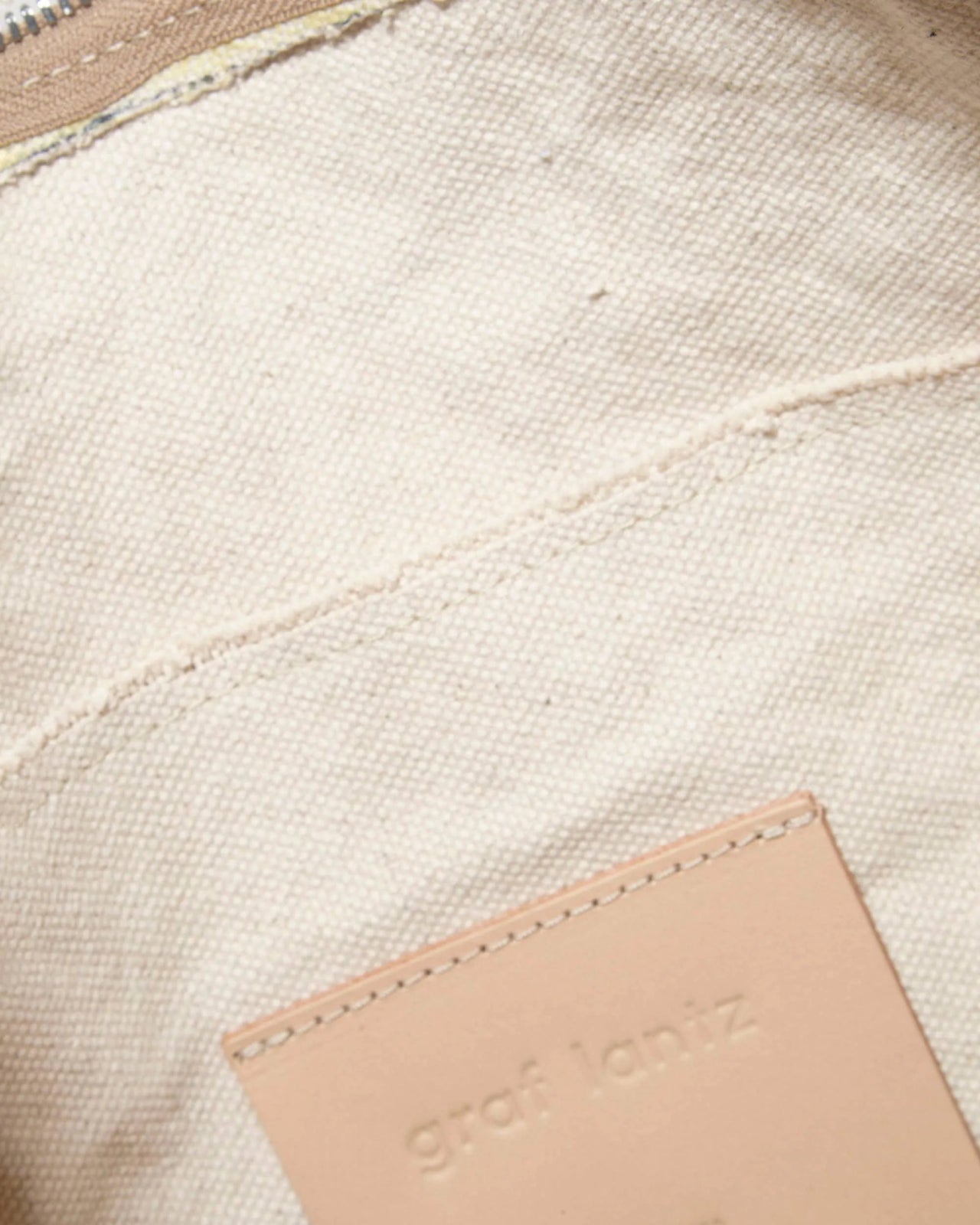 Graf Lantz · Hana Canvas Hobo Bag in Natural Vachetta | socius design in Rochester, MN