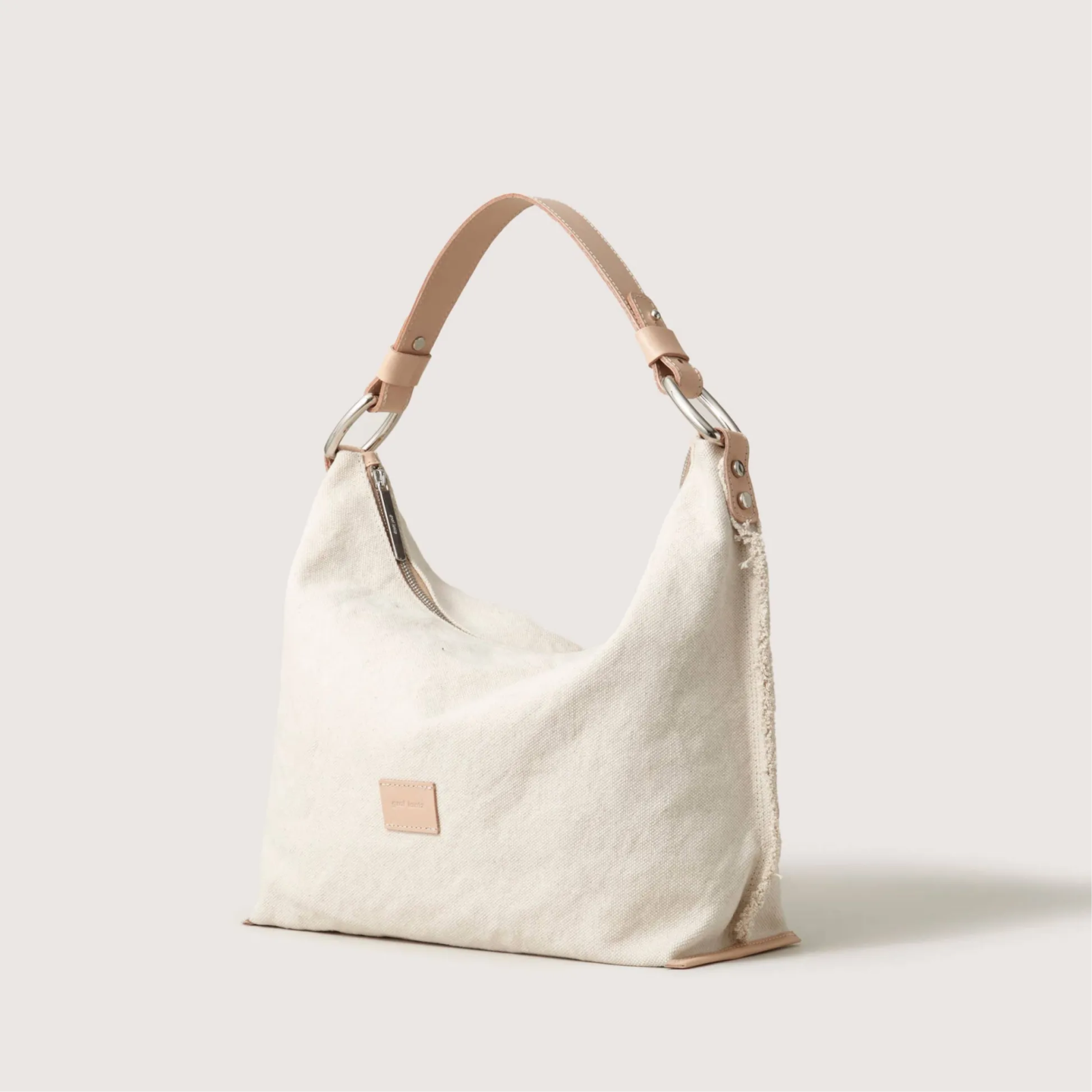 Graf Lantz · Hana Canvas Hobo Bag in Natural Vachetta | socius design in Rochester, MN