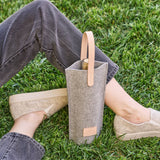 Graf Lantz · Hana Merino Wool Bottle Bag · Granite | socius design in Rochester, MN