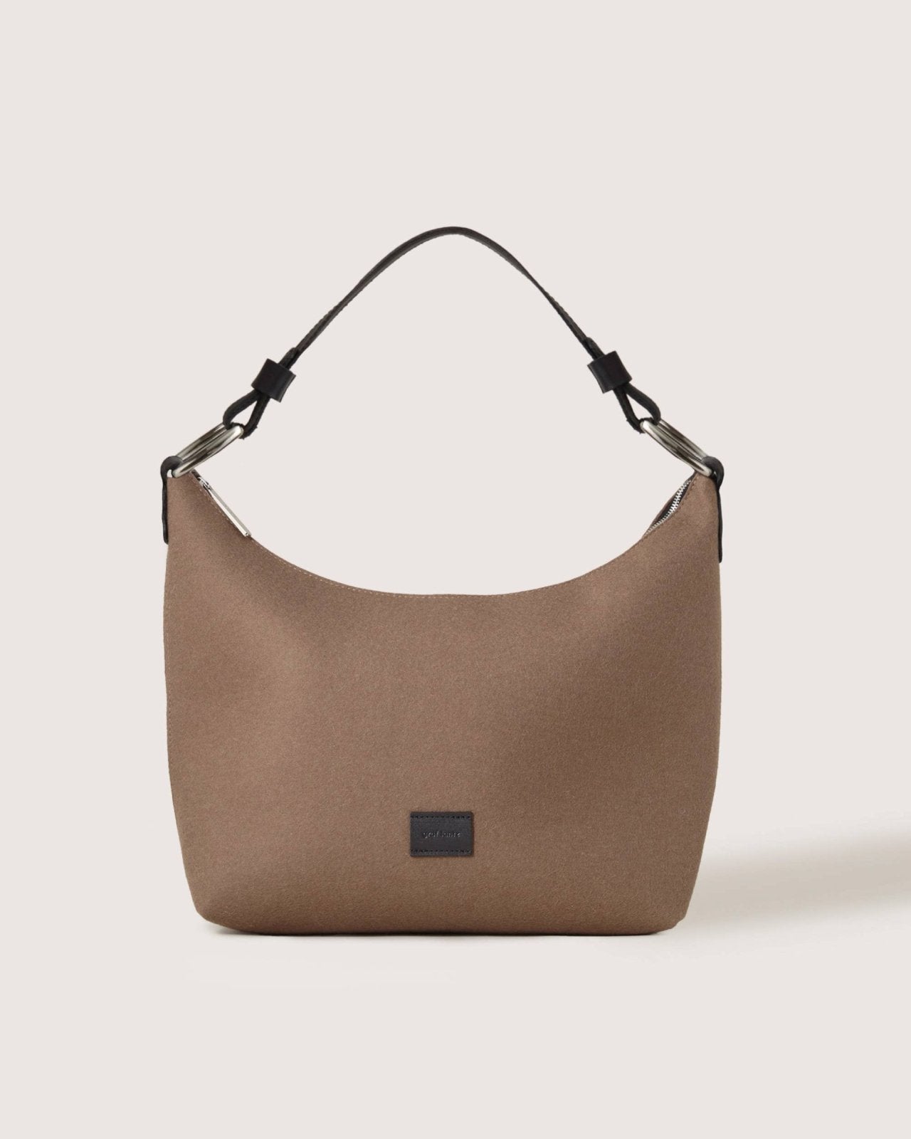 Graf Lantz · Hana Merino Wool Hobo Bag | Cumin Black | socius design in Rochester, MN