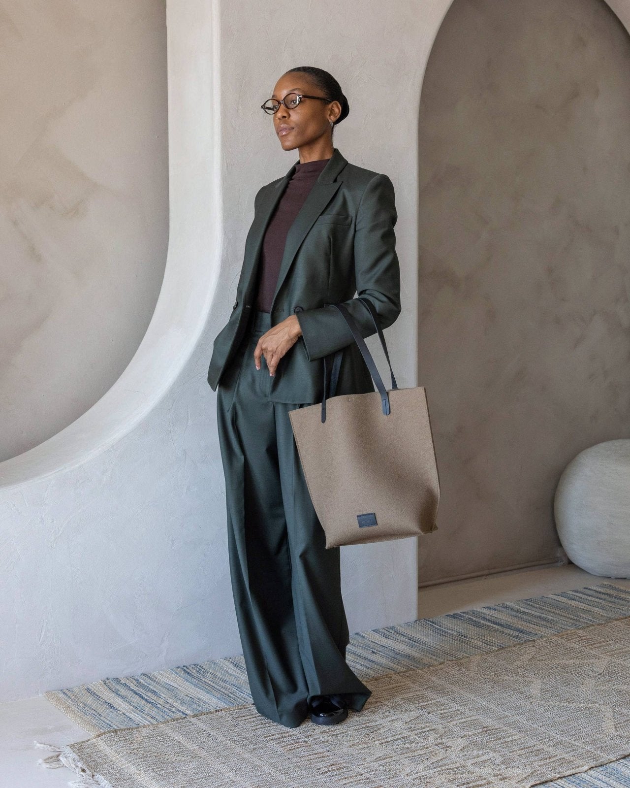 Graf Lantz · Hana Merino Wool Tote | Cumin Black | socius design in Rochester, MN