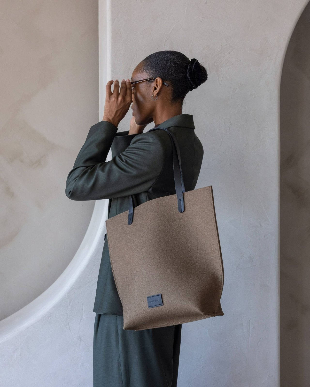 Graf Lantz · Hana Merino Wool Tote | Cumin Black | socius design in Rochester, MN