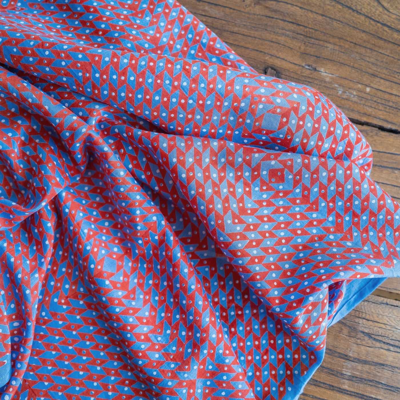 Block Shop · Hand Block - Printed Kaleidoscope Square Scarf · Block Shop | socius design in Rochester, MN