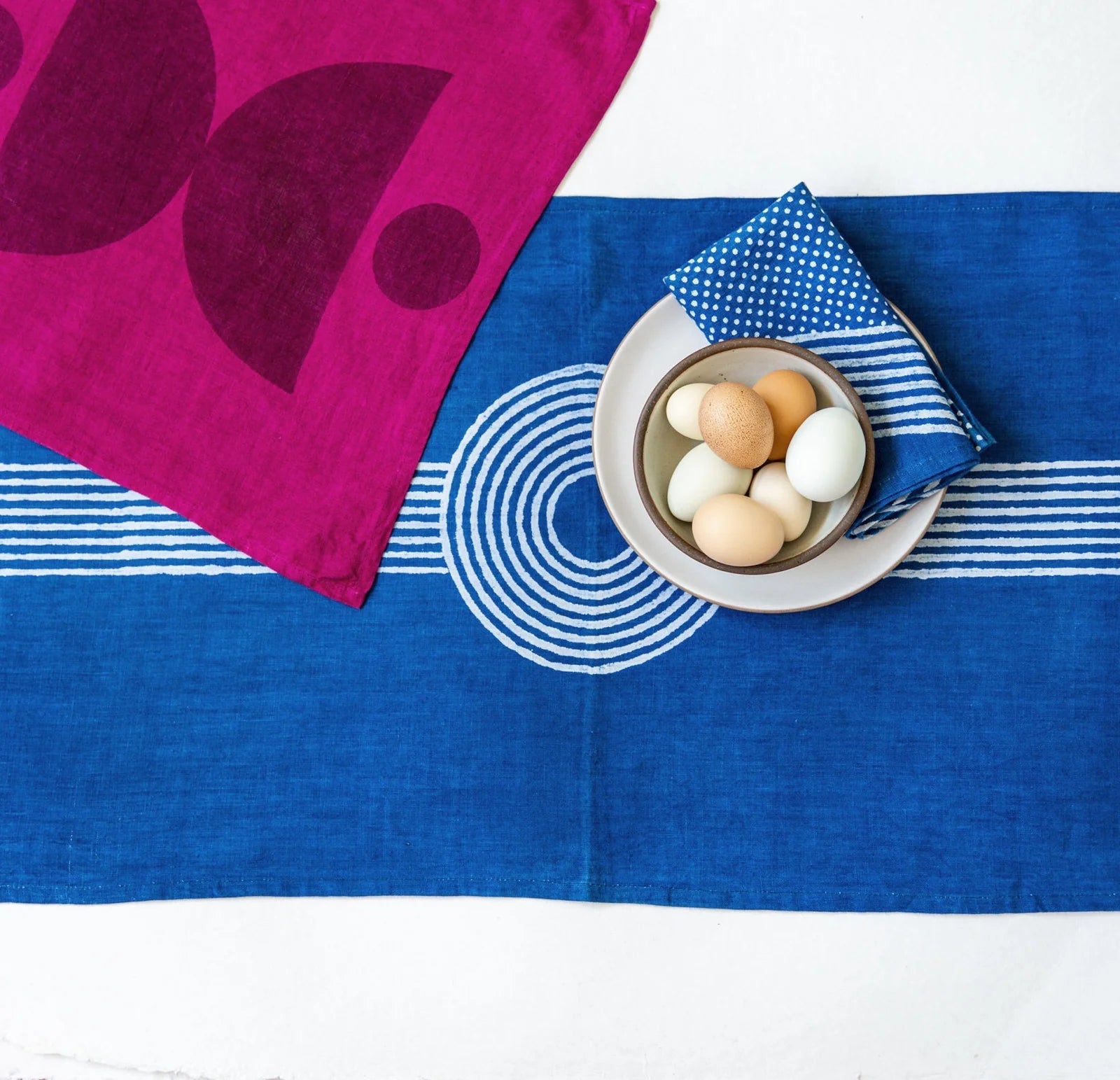 Block Shop · Hand Block - Printed Otto Napkin Set · Plum | socius design in Rochester, MN