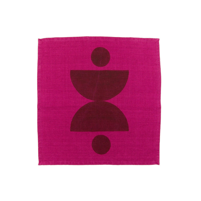 Block Shop · Hand Block - Printed Otto Napkin Set · Plum | socius design in Rochester, MN