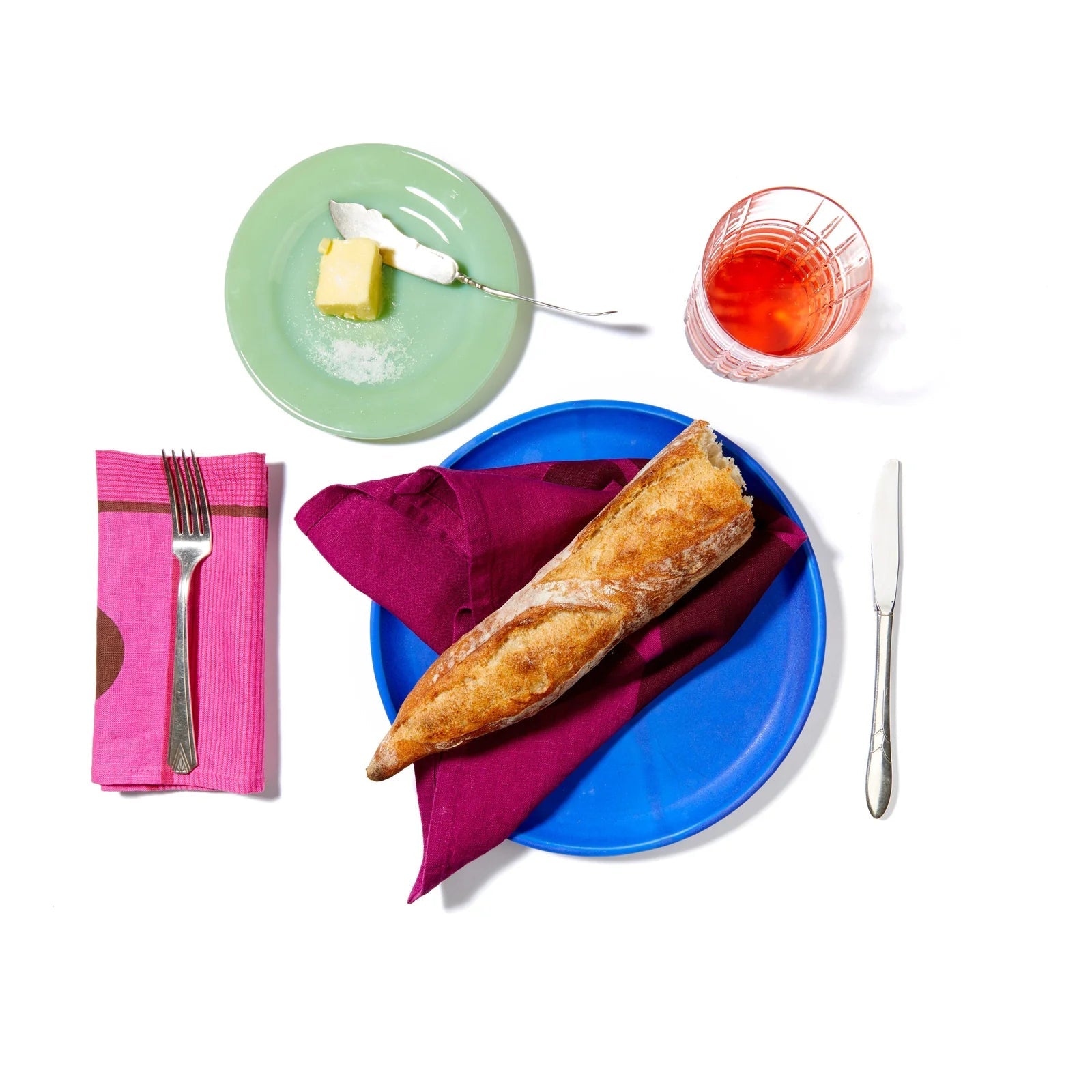 Block Shop · Hand Block - Printed Otto Napkin Set · Plum | socius design in Rochester, MN