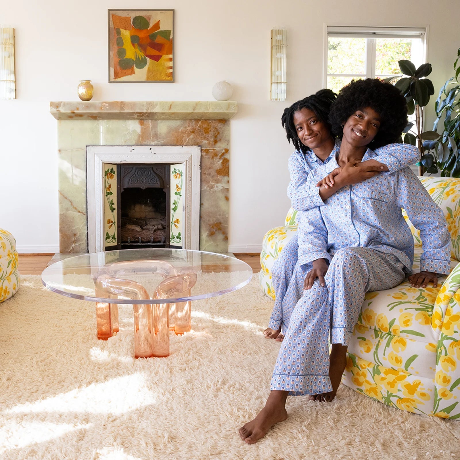 Block Shop · Hand Block - printed Pajama Set in Bluebonnet · Block Shop Textiles | socius design in Rochester, MN
