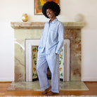 Block Shop · Hand Block - printed Pajama Set in Bluebonnet · Block Shop Textiles | socius design in Rochester, MN