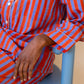 Block Shop · Hand Block - printed Pajama Set in Kingfisher | socius design in Rochester, MN