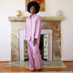 Block Shop · Hand Block - printed Pajama Set in Phlox | socius design in Rochester, MN