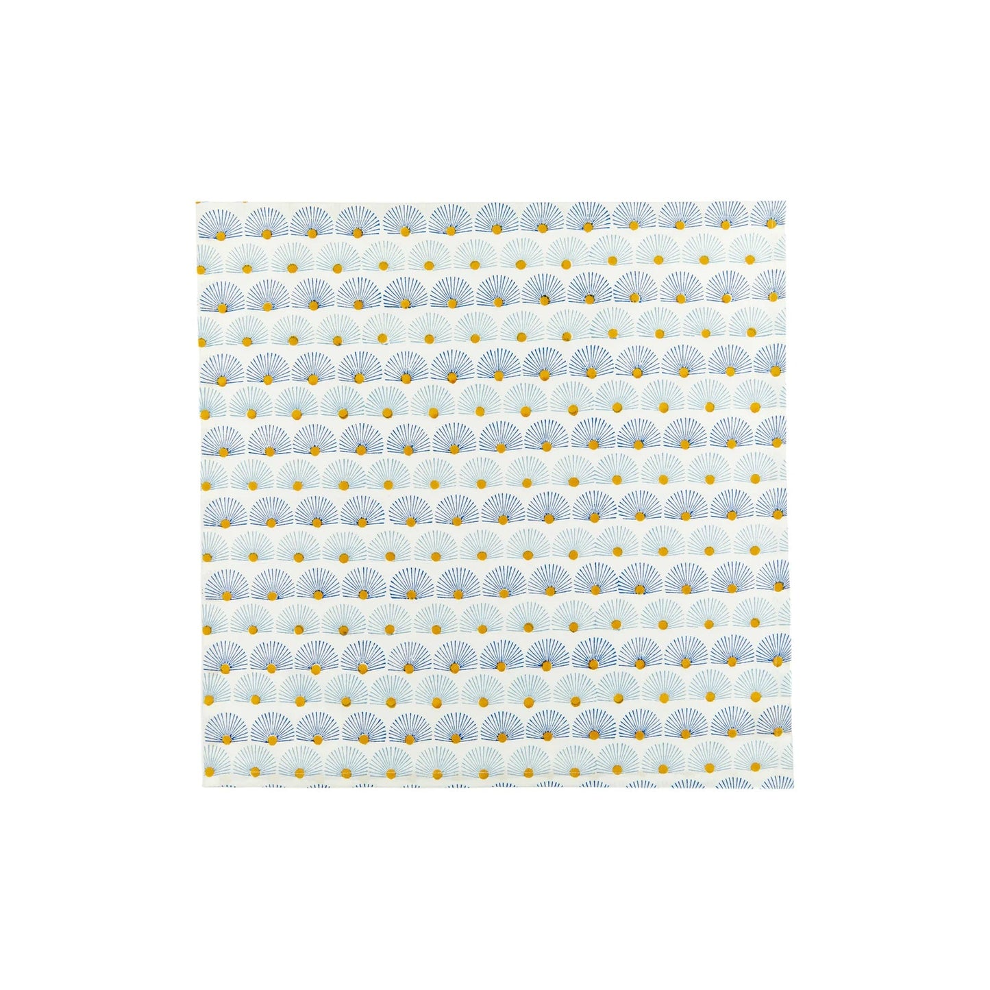 Block Shop · Hand Block - Printed Peacock Napkin Set · Blue | socius design in Rochester, MN