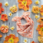 Block Shop · Hand Block - Printed Poppy Bandana · Peach | socius design in Rochester, MN