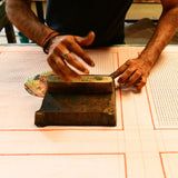 Block Shop · Hand Block - Printed Solstice Napkin Set · Peach | socius design in Rochester, MN