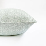 Block Shop · Hand Block - Printed Sunburst 24x24 Pillow · Sea Glass | socius design in Rochester, MN