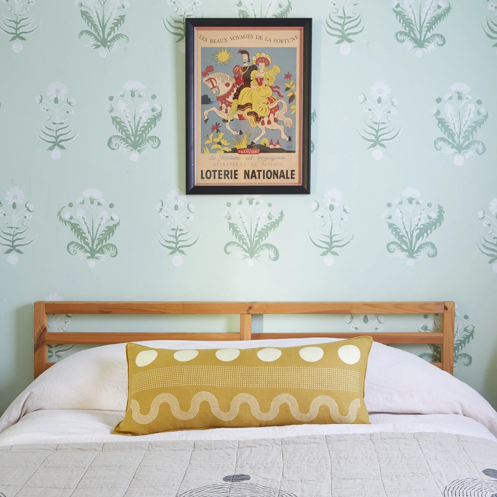 Block Shop · Hand Block - Printed Susie Lumbar Pillow · Ochre | socius design in Rochester, MN