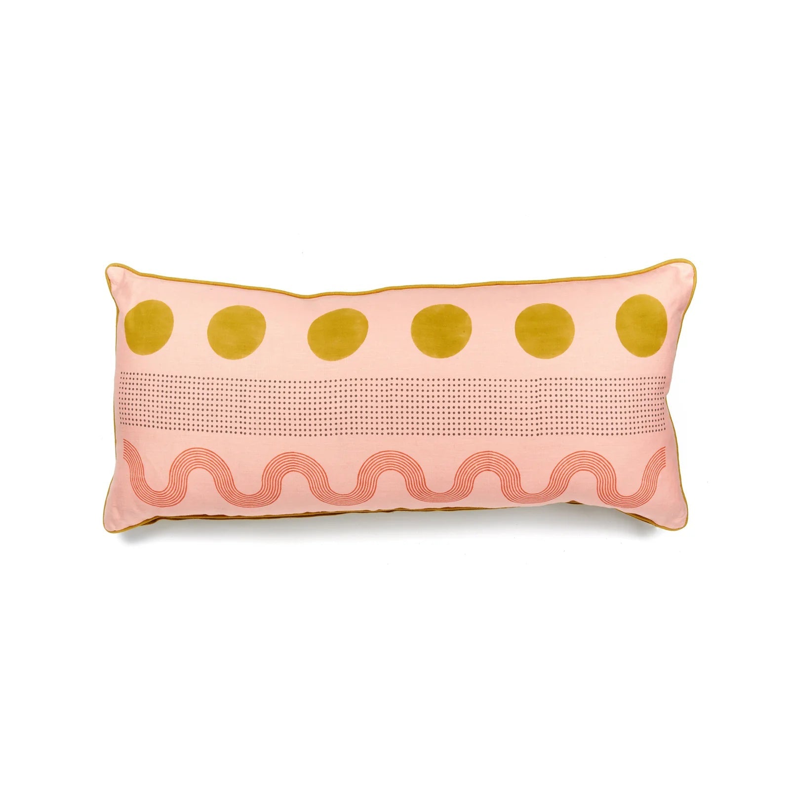 Block Shop · Hand Block - Printed Susie Lumbar Pillow · Peony | socius design in Rochester, MN
