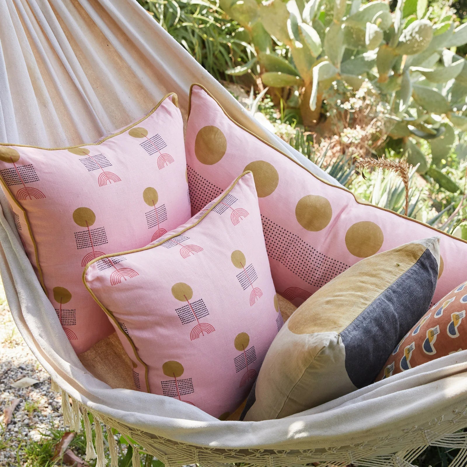 Block Shop · Hand Block - Printed Susie Lumbar Pillow · Peony | socius design in Rochester, MN