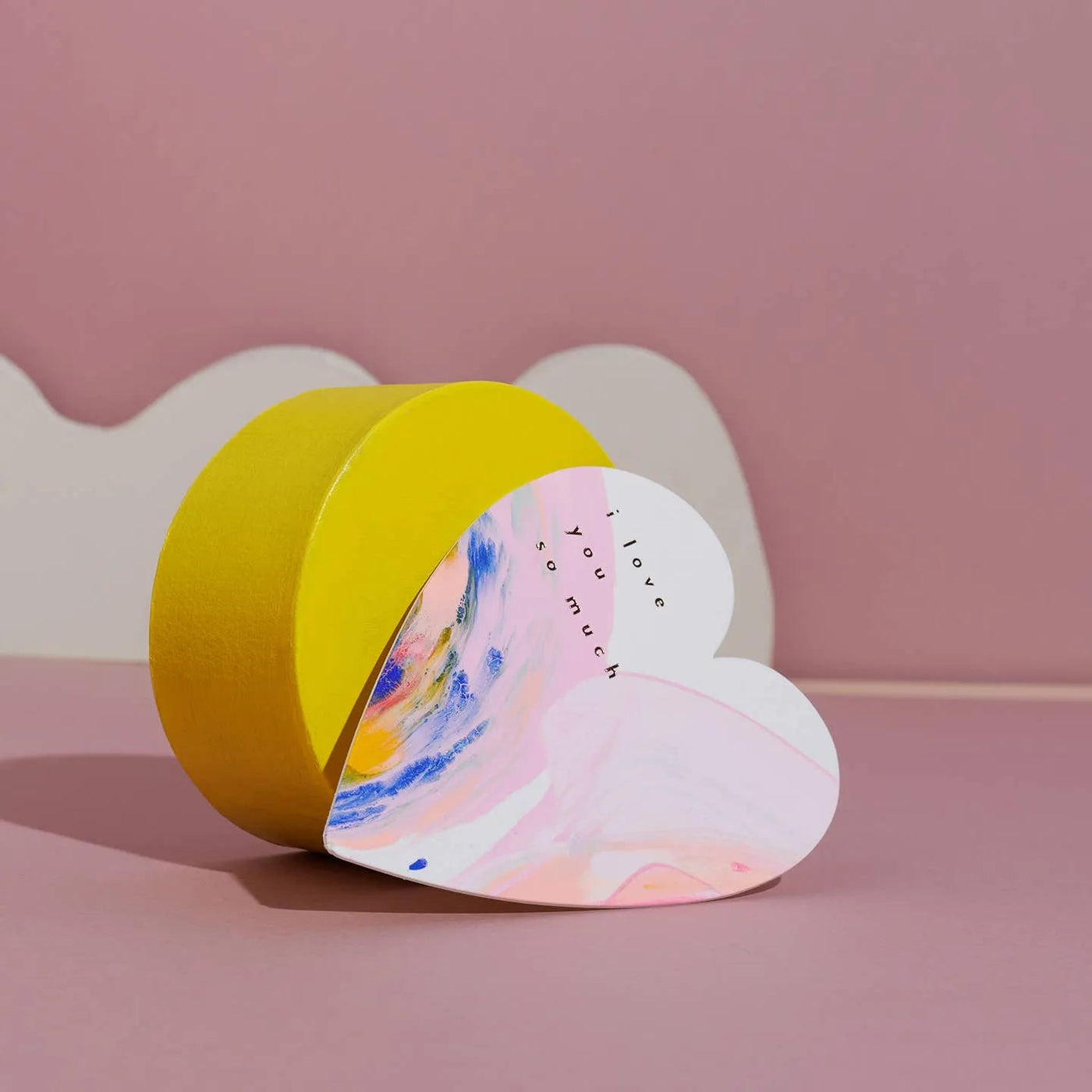 Moglea · Hand - painted Greeting Card · "Rainbow Heart" | socius design in Rochester, MN