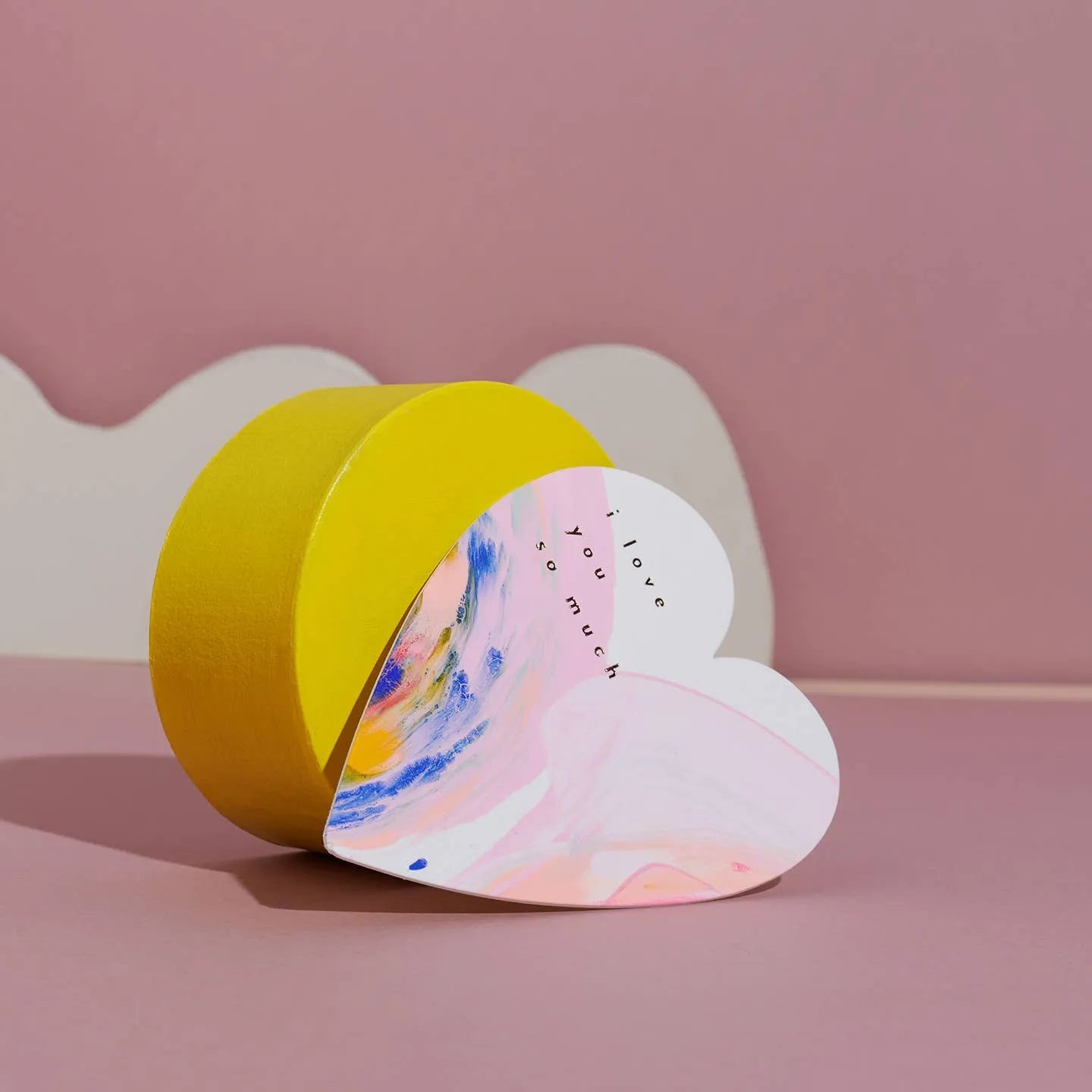 Moglea · Hand - painted Greeting Card · "Rainbow Heart" | socius design in Rochester, MN