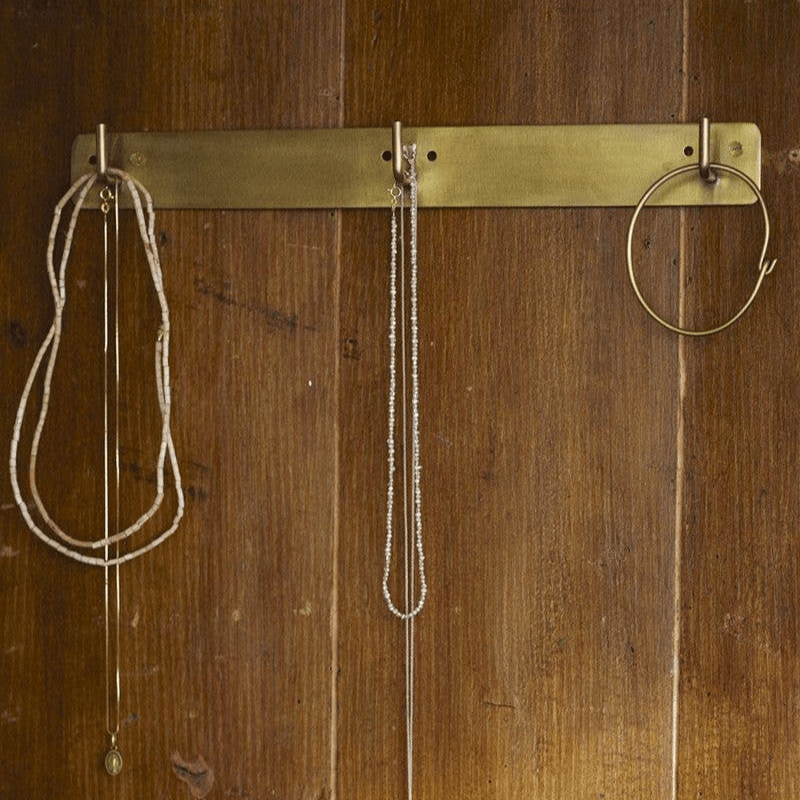 Fog Linen Work · Handmade Brass Plate Triple Hook | socius design in Rochester, MN