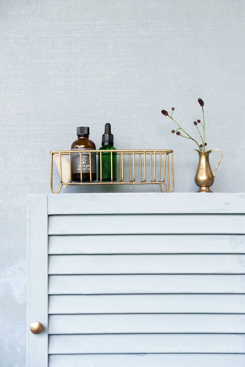 Handmade Brass Wire Slender Basket | socius design