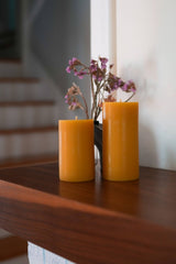 Slow Burn · Handmade Classic Beeswax Pillar | 2.5" x 5.5" | socius design in Rochester, MN