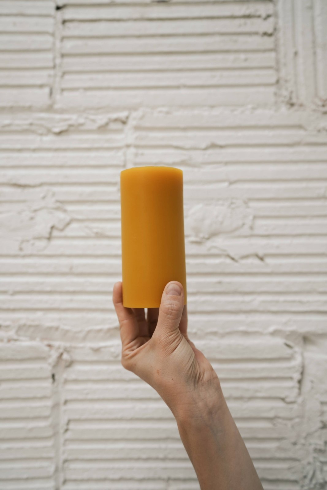 Slow Burn · Handmade Classic Beeswax Pillar | 2.5" x 5.5" | socius design in Rochester, MN