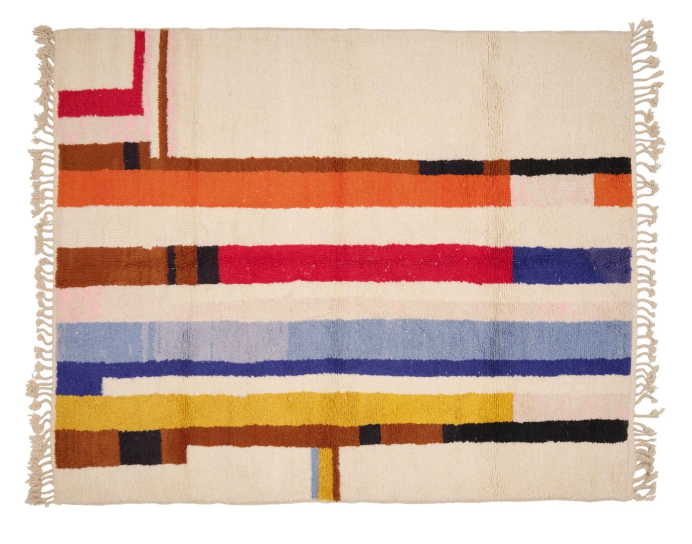 socius design · Handmade Multi - color Moroccan Rug · 7'9" x 9'7" | socius design in Rochester, MN