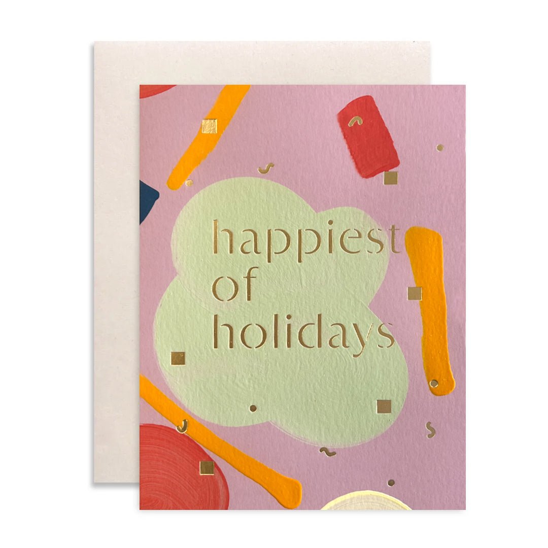 Moglea · Happiest of Holidays · Hand-Painted Card | socius design in Rochester, MN