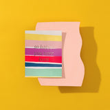 Moglea · Happy Stripe · Hand-Painted Card | socius design in Rochester, MN