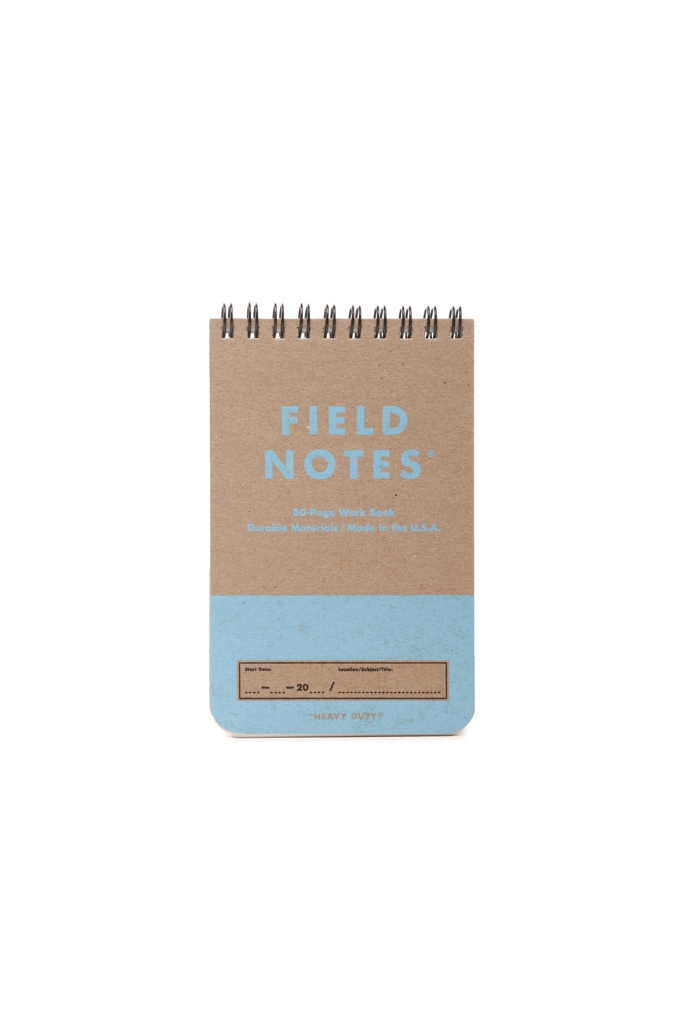 Field Notes Heavy Duty work book, blue cover