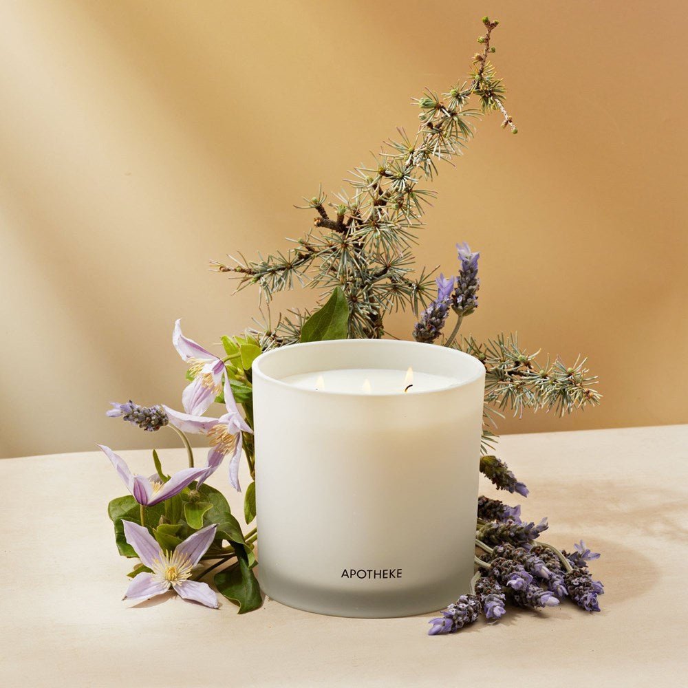 APOTHEKE · Hinoki Lavender 3-Wick Candle | socius design in Rochester, MN