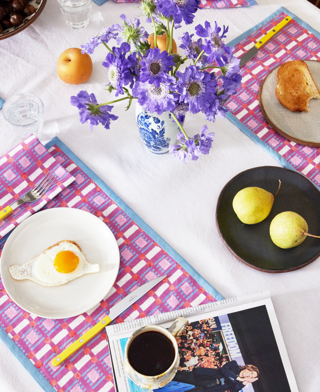 Block Shop · Iris Plaid Napkin | socius design in Rochester, MN