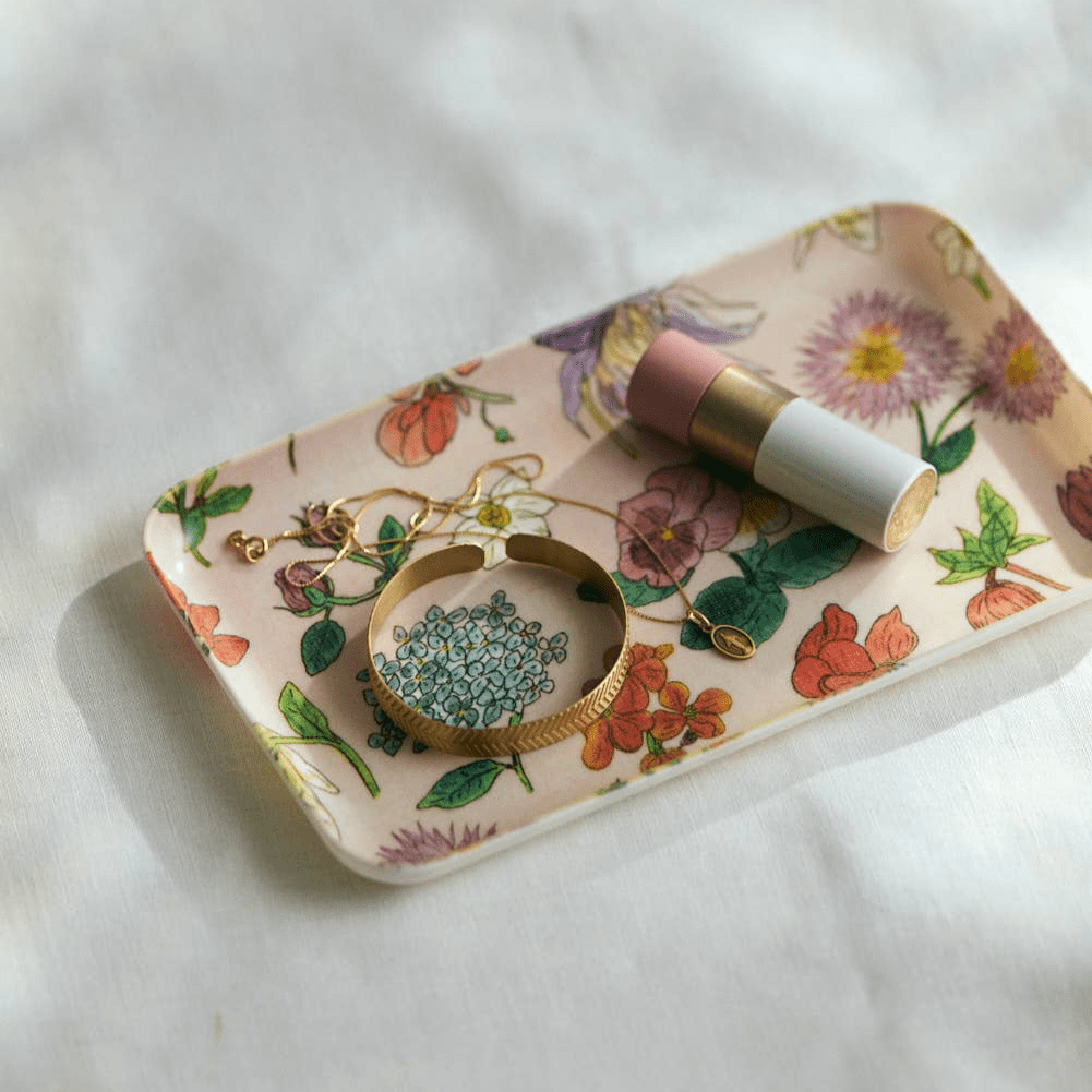 Fog Linen Work · Isabelle Boinot Fleur Linen Coated Tray · Small | socius design in Rochester, MN
