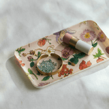 Fog Linen Work · Isabelle Boinot Fleur Linen Coated Tray · Small | socius design in Rochester, MN