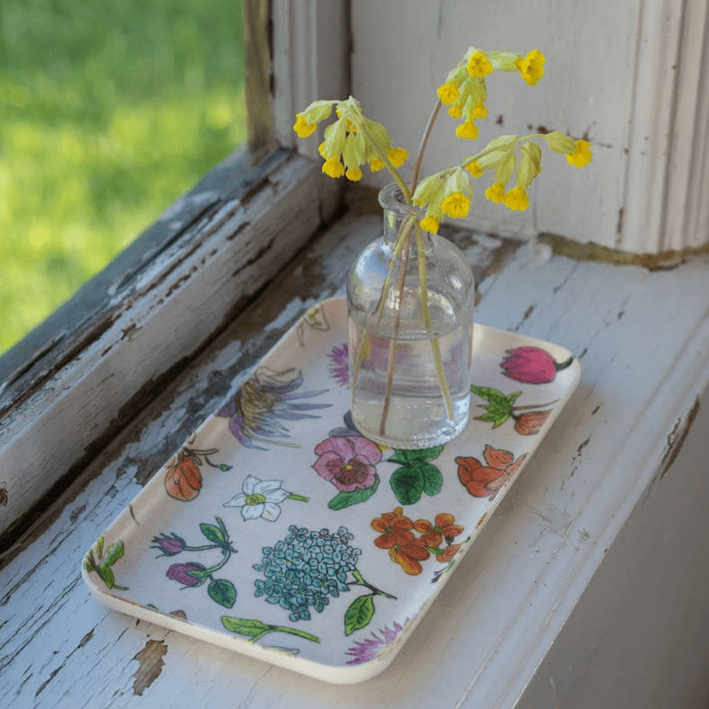 Fog Linen Work · Isabelle Boinot Fleur Linen Coated Tray · Small | socius design in Rochester, MN