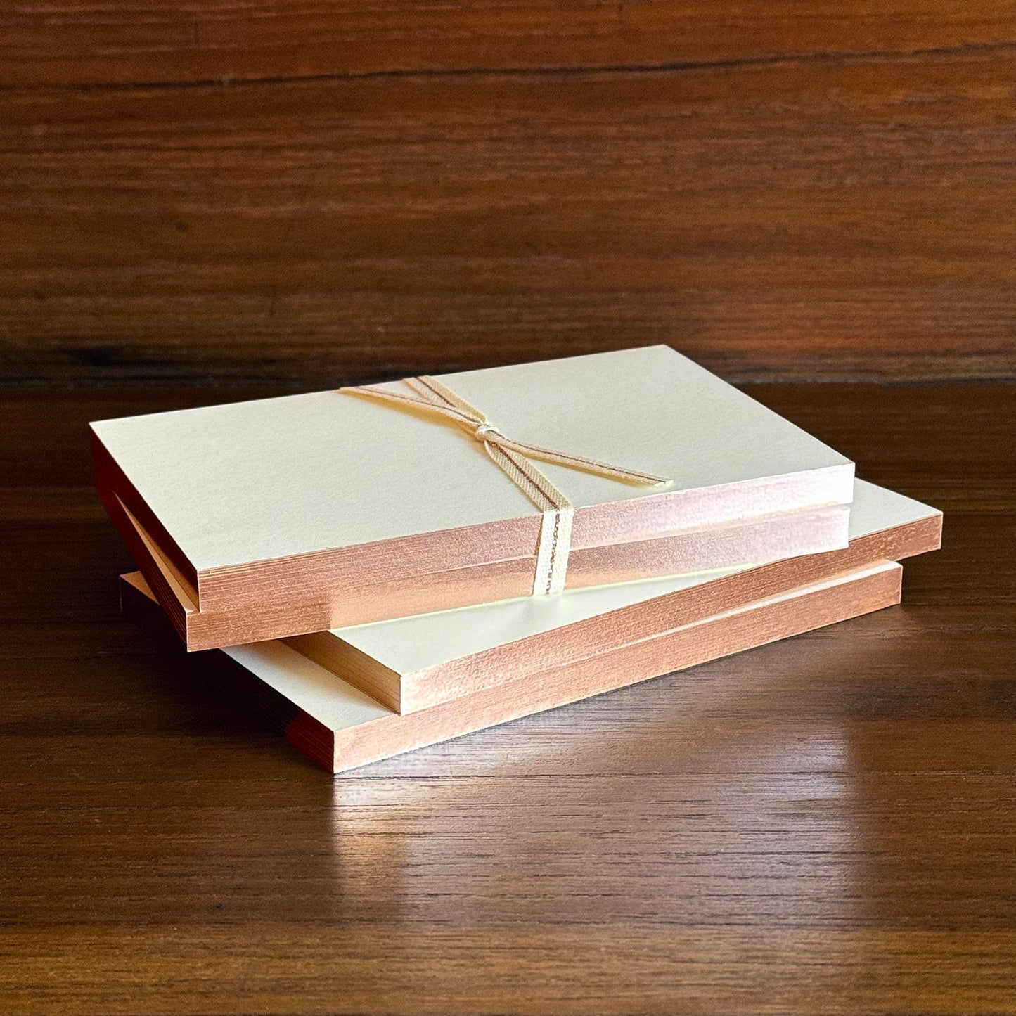 Wms&Co. · Ivory Notebooks with Rose Gold Edging · set of 2 | socius design in Rochester, MN