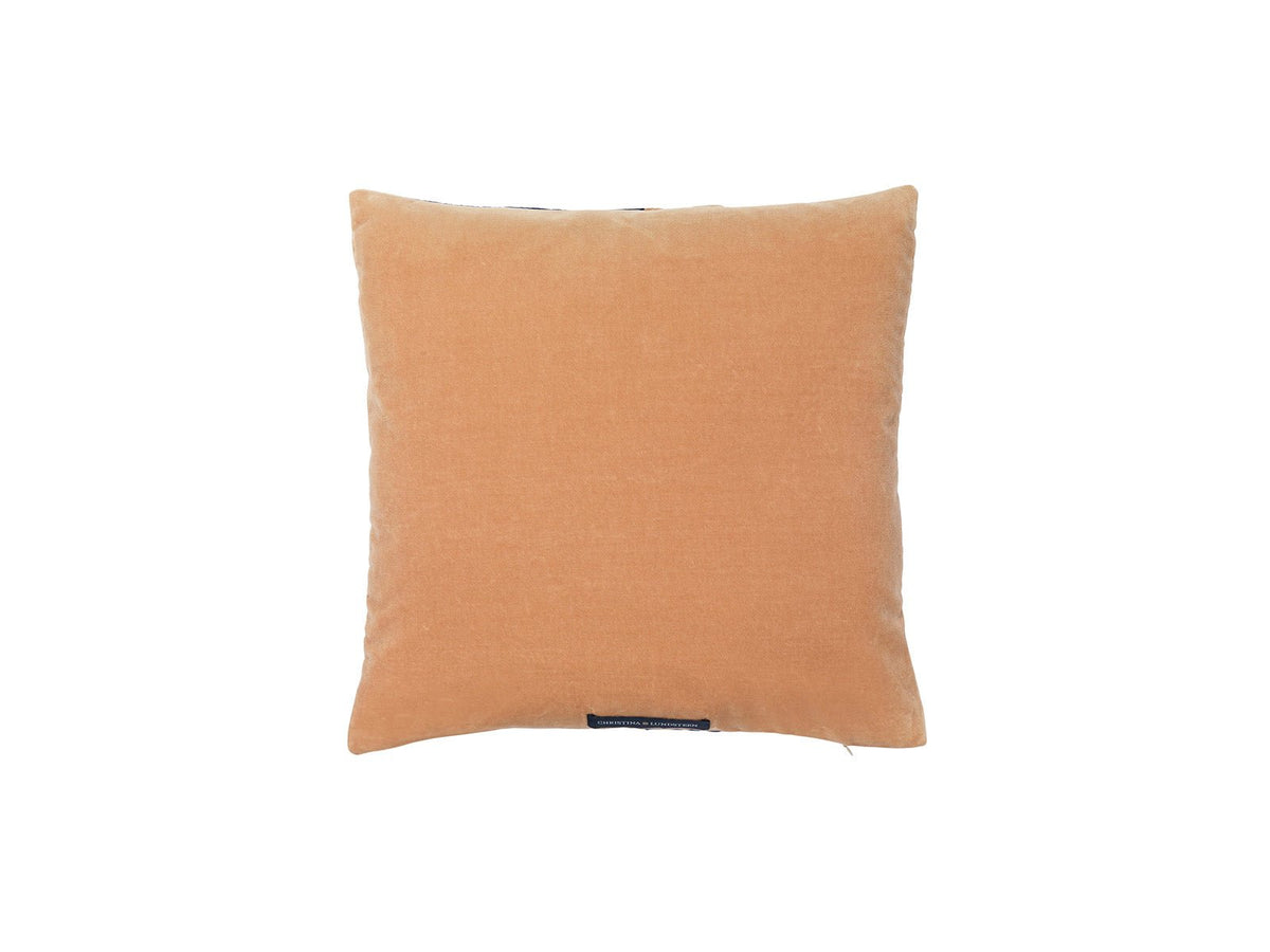 Christina Lundsteen · Josefine Cushion in Denim - Beige, back | socius design in Rochester, MN