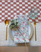 Soil to Studio · Juhi Block - Printed Linen Table Napkins · Set of 4 | socius design in Rochester, MN