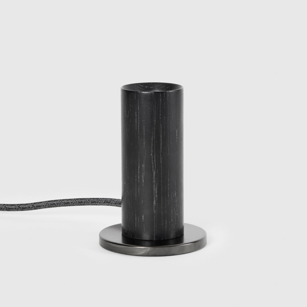 Tala · Knuckle Table Lamp Base · Blackened Oak | socius design in Rochester, MN