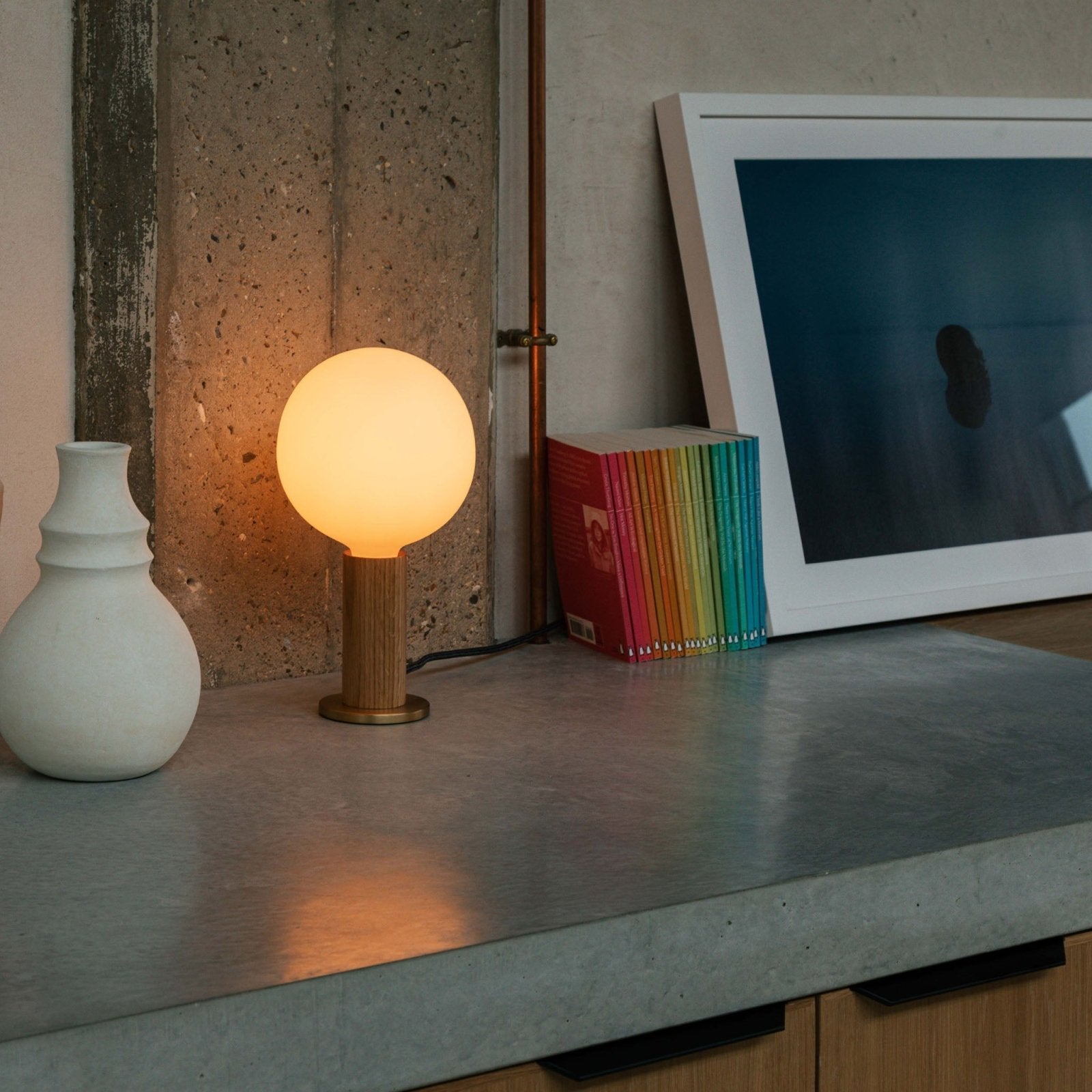 Tala US · Knuckle Table Lamp in Oak + Sphere IV | socius design in Rochester, MN