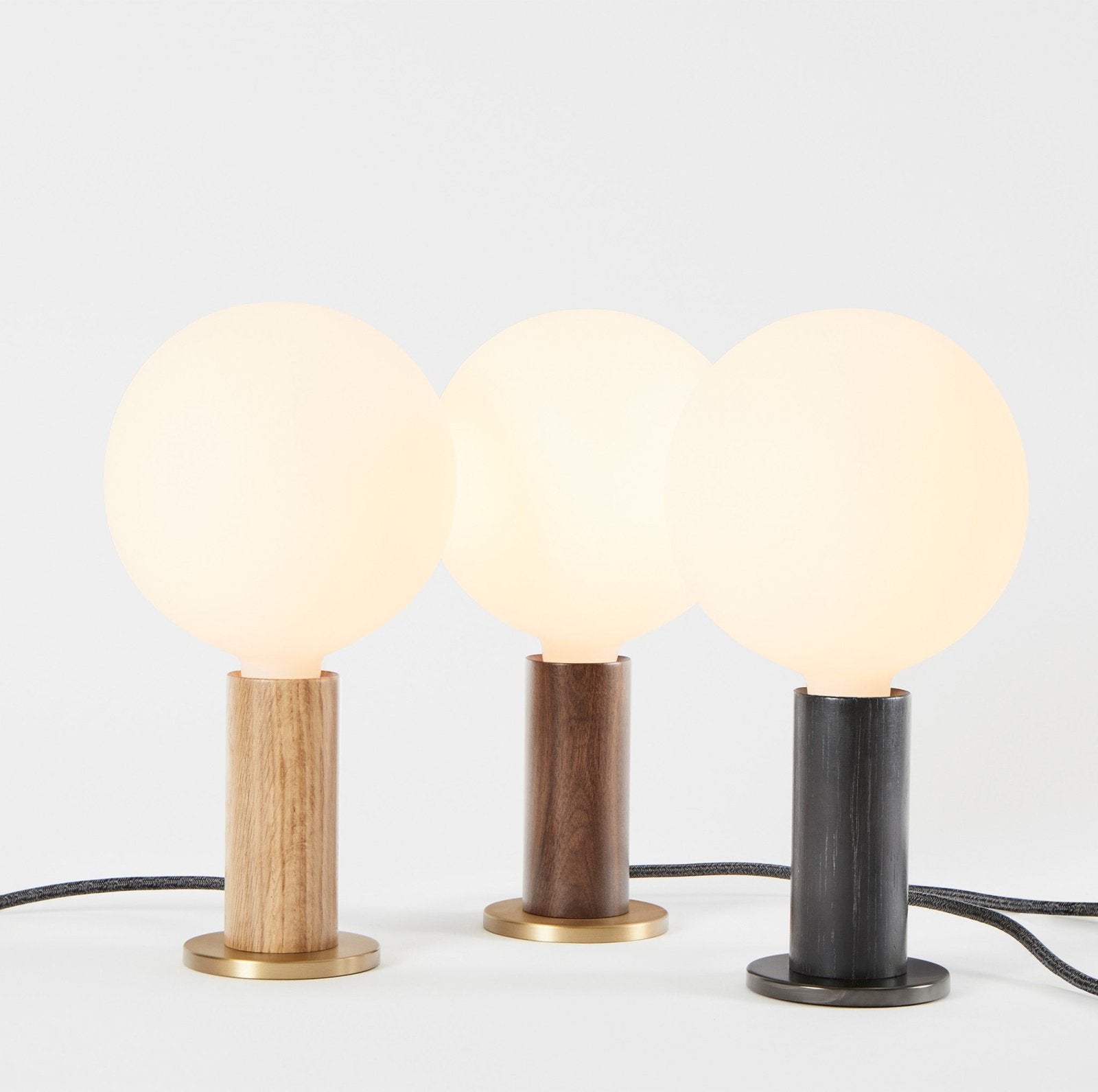 Tala US · Knuckle Table Lamp in Oak + Sphere IV | socius design in Rochester, MN